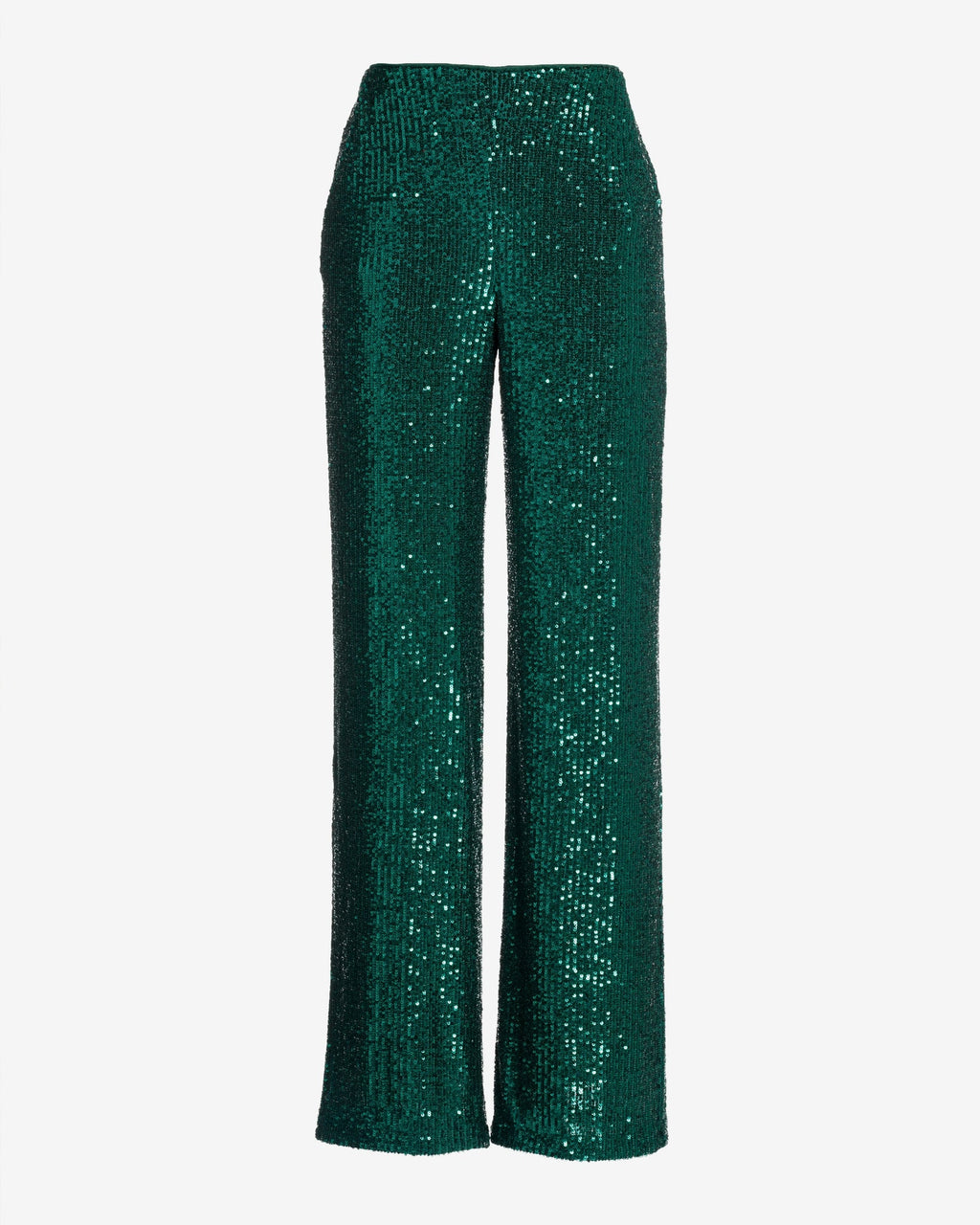 Malibu Sequin Wide Leg Pant Deep Emerald