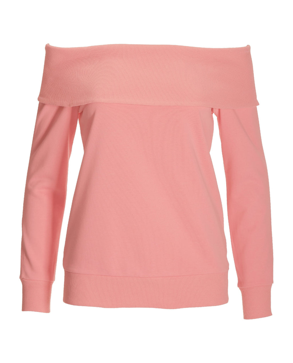 Slouchy Fold Over Sweatshirt Sachet Pink