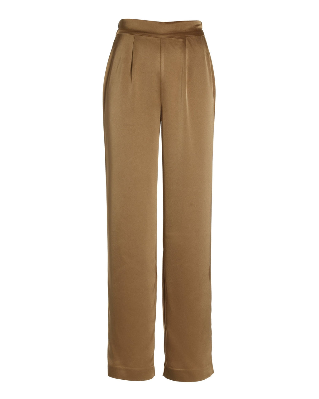 Malibu Satin Wide Leg Trouser Pant Champagne