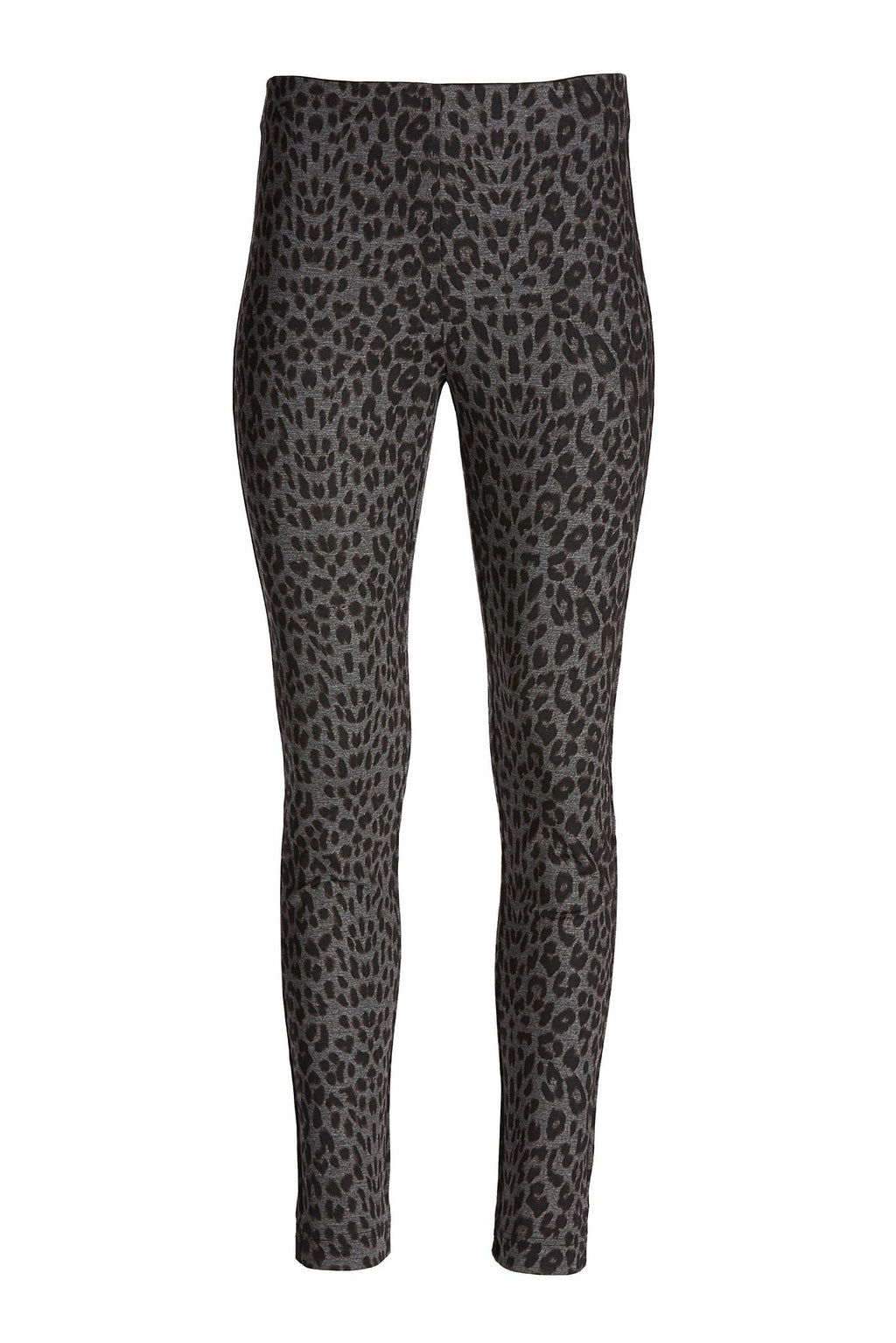 Leopard Ponte Legging Heather Gray