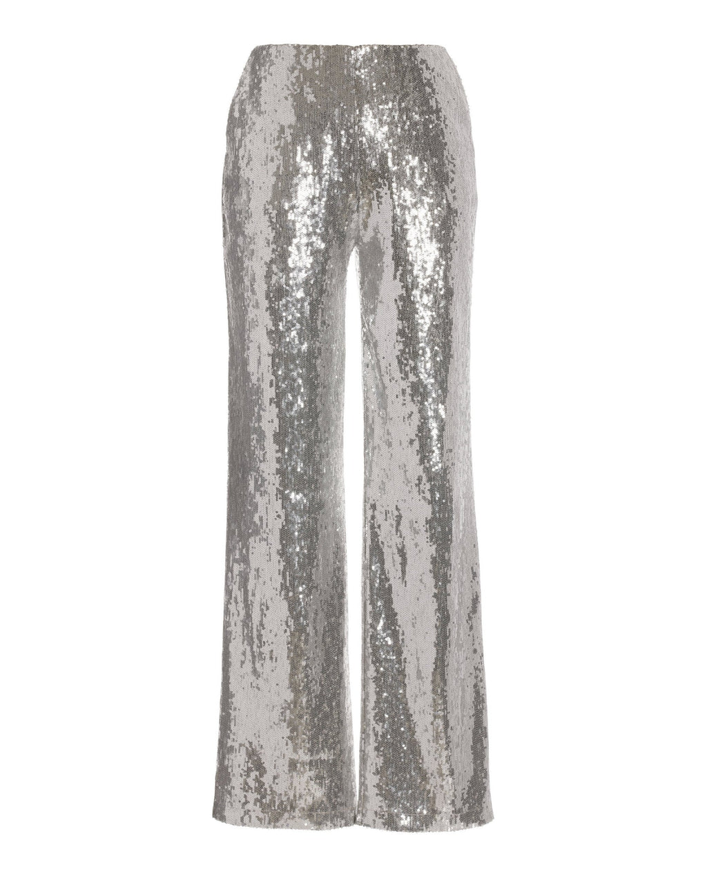 Malibu Sequin Pull On Palazzo Pant Silver