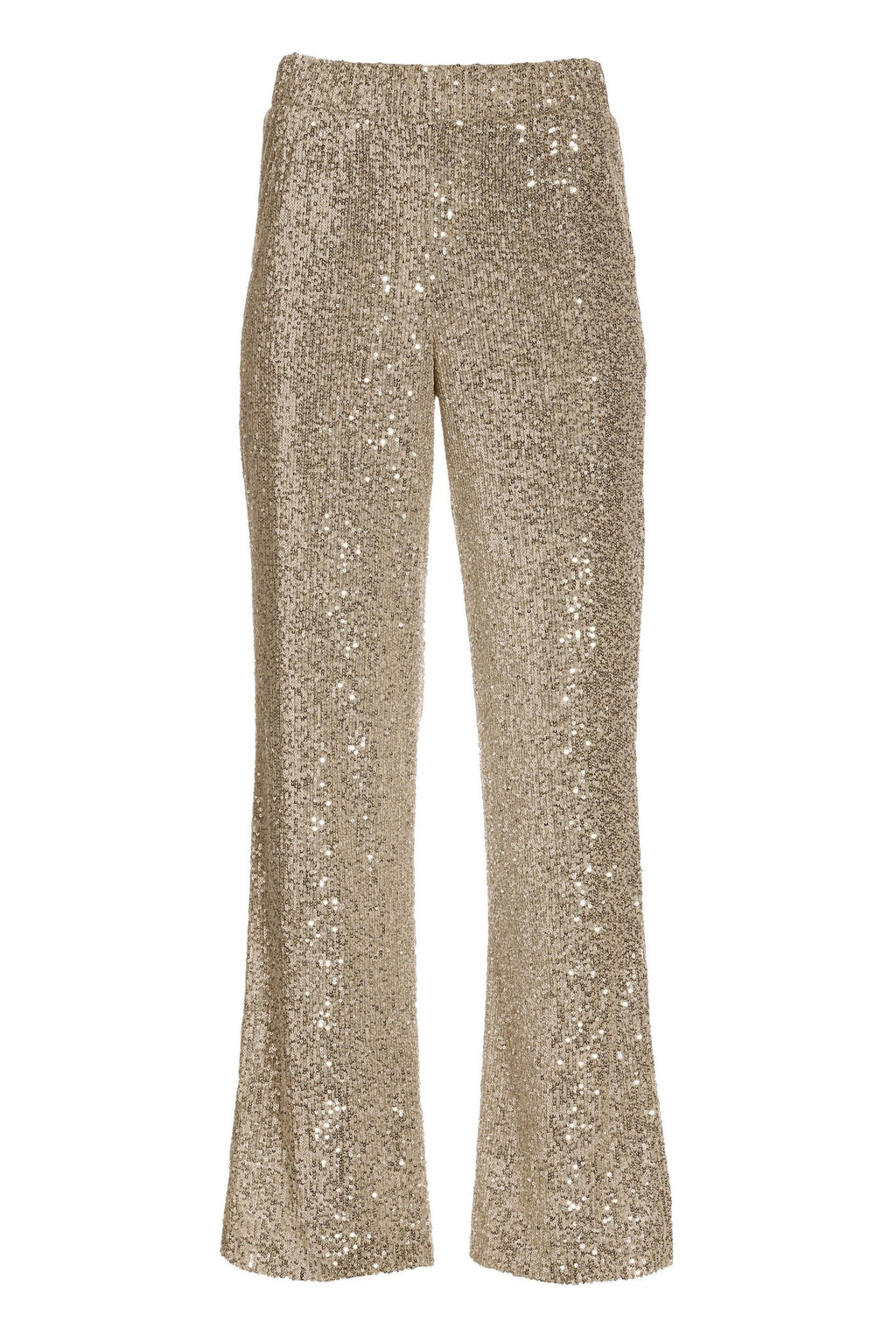 Allover Sequin Palazzo Pant Champagne