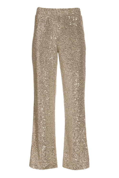 Allover Sequin Palazzo Pant Champagne