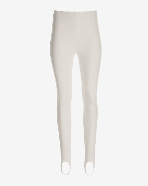Aspen Ponte Knit Pull On Stirrup Legging Off White