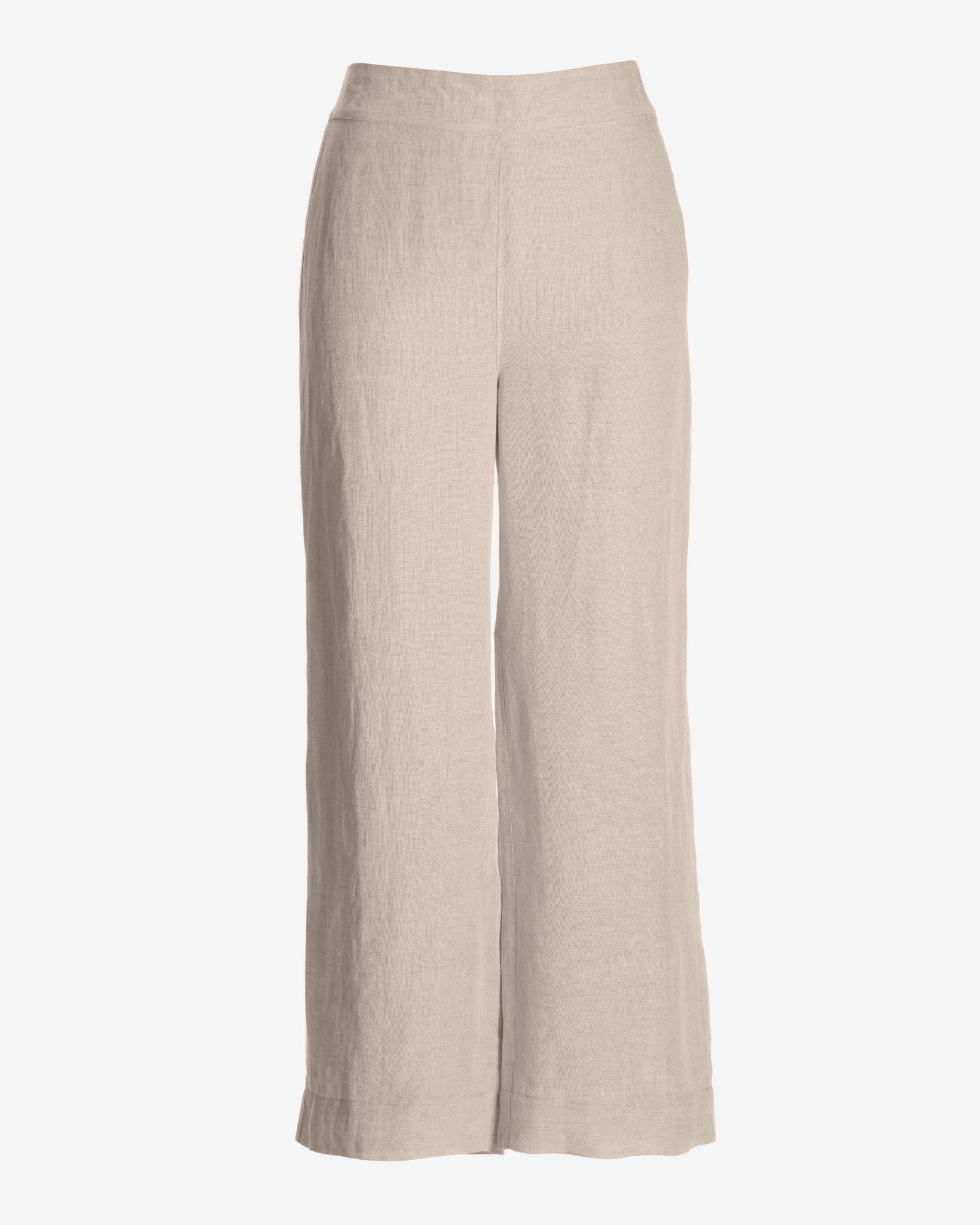 Malibu Linen Cropped Pant Flax