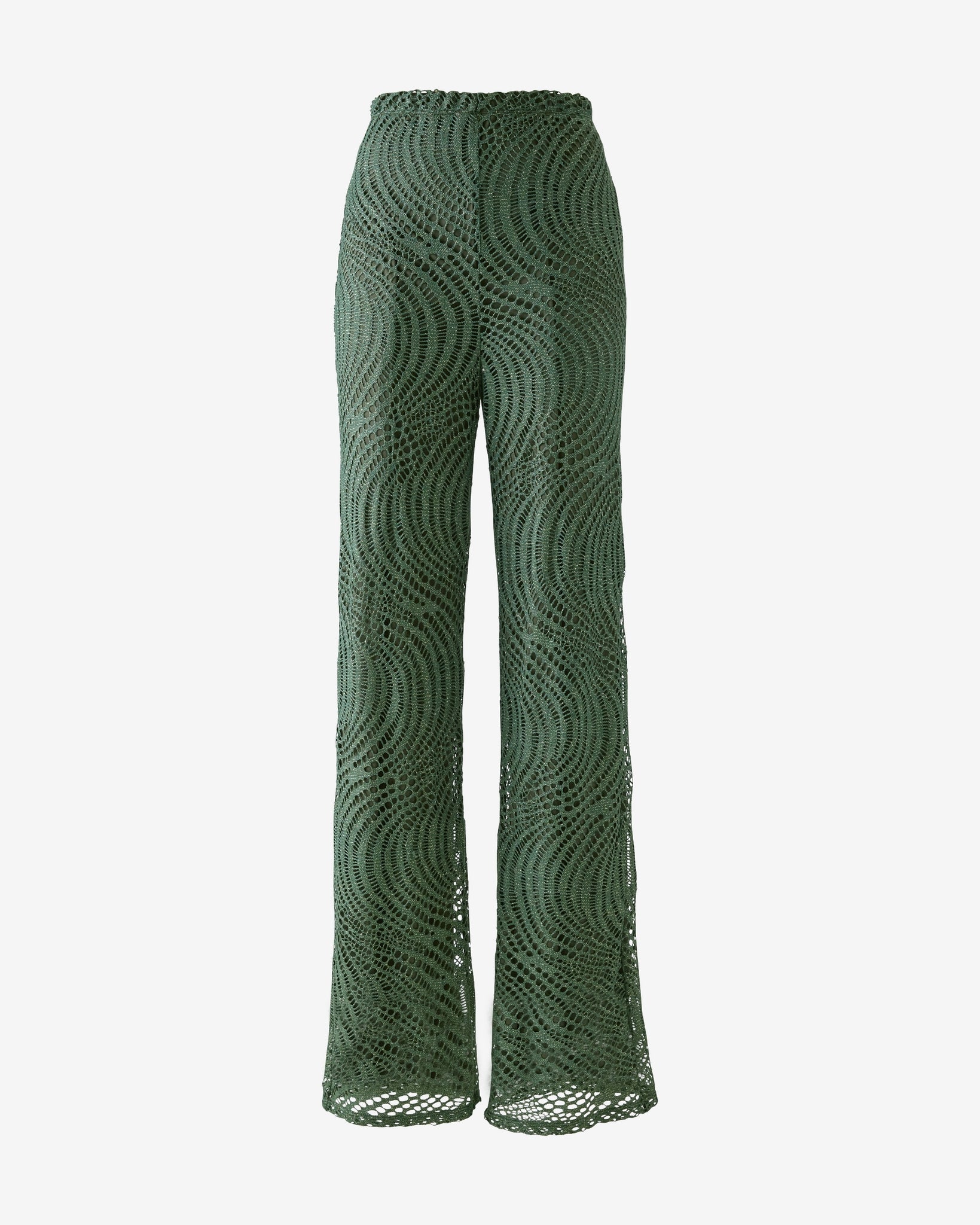 Lace Eyelet Pant Bronze Green