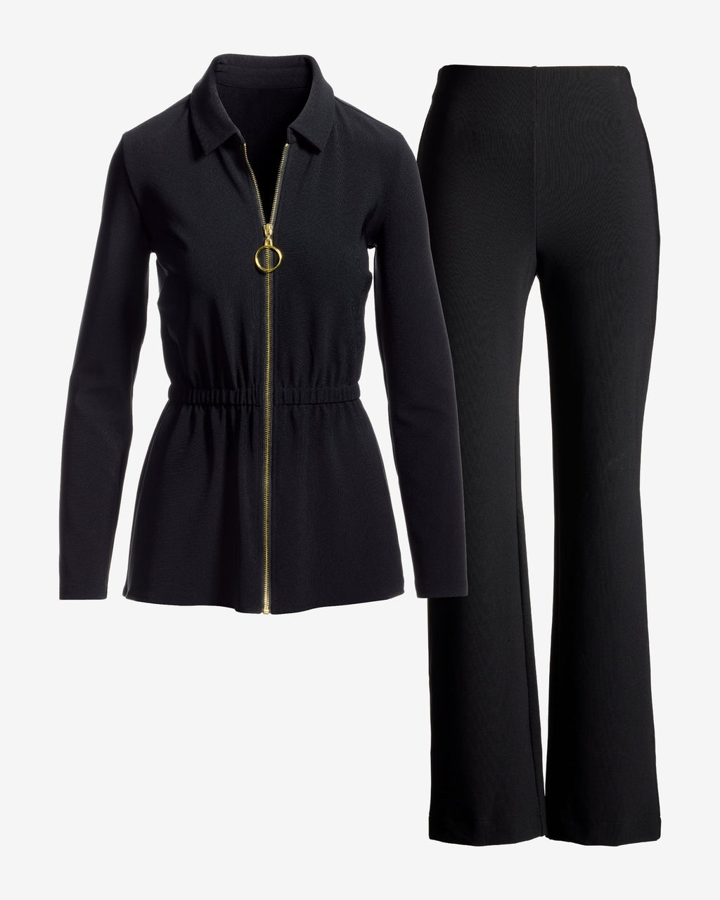 Beyond Travel Cinch Waist Coordinates Jet Black