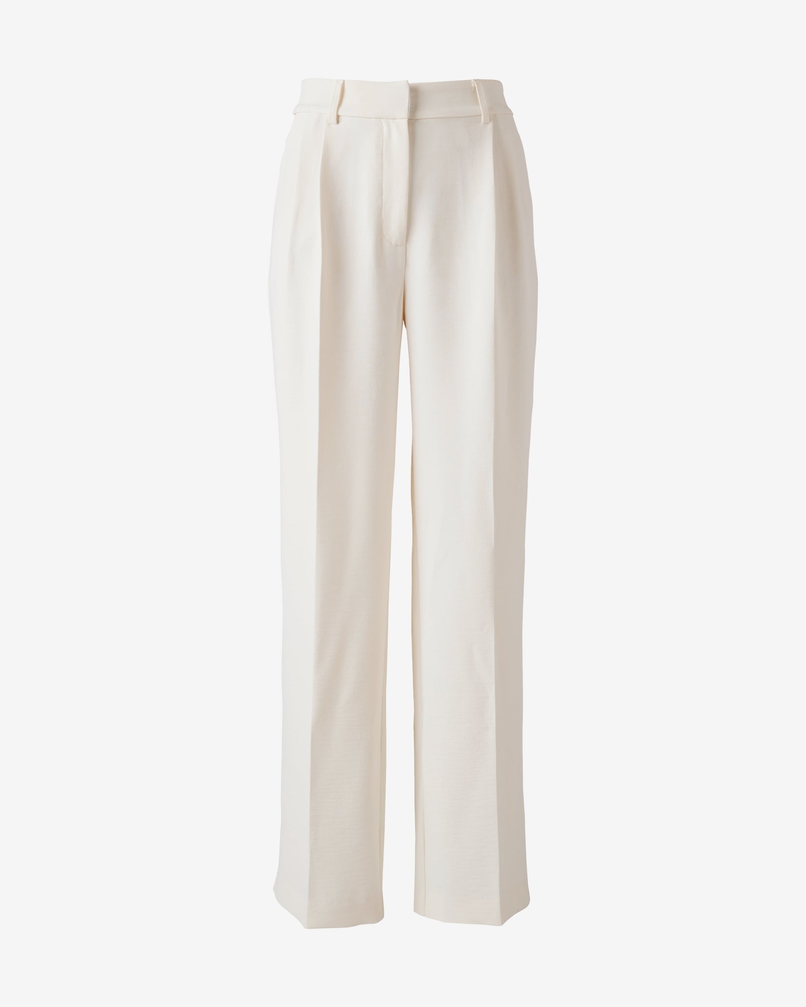 Textured Wide Leg Pant Off White