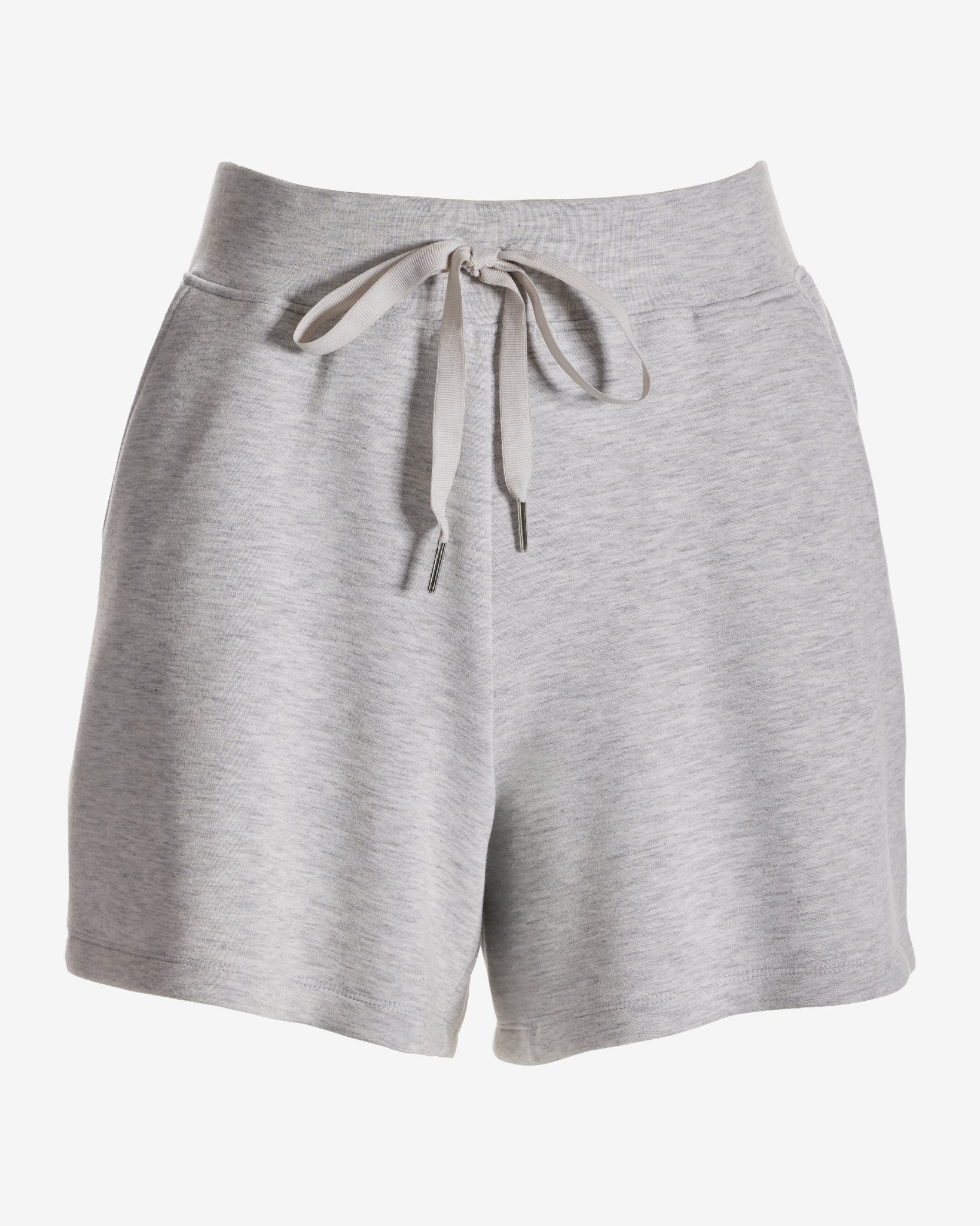 Luxe Lounge Drawstring Short Light Heather Gray