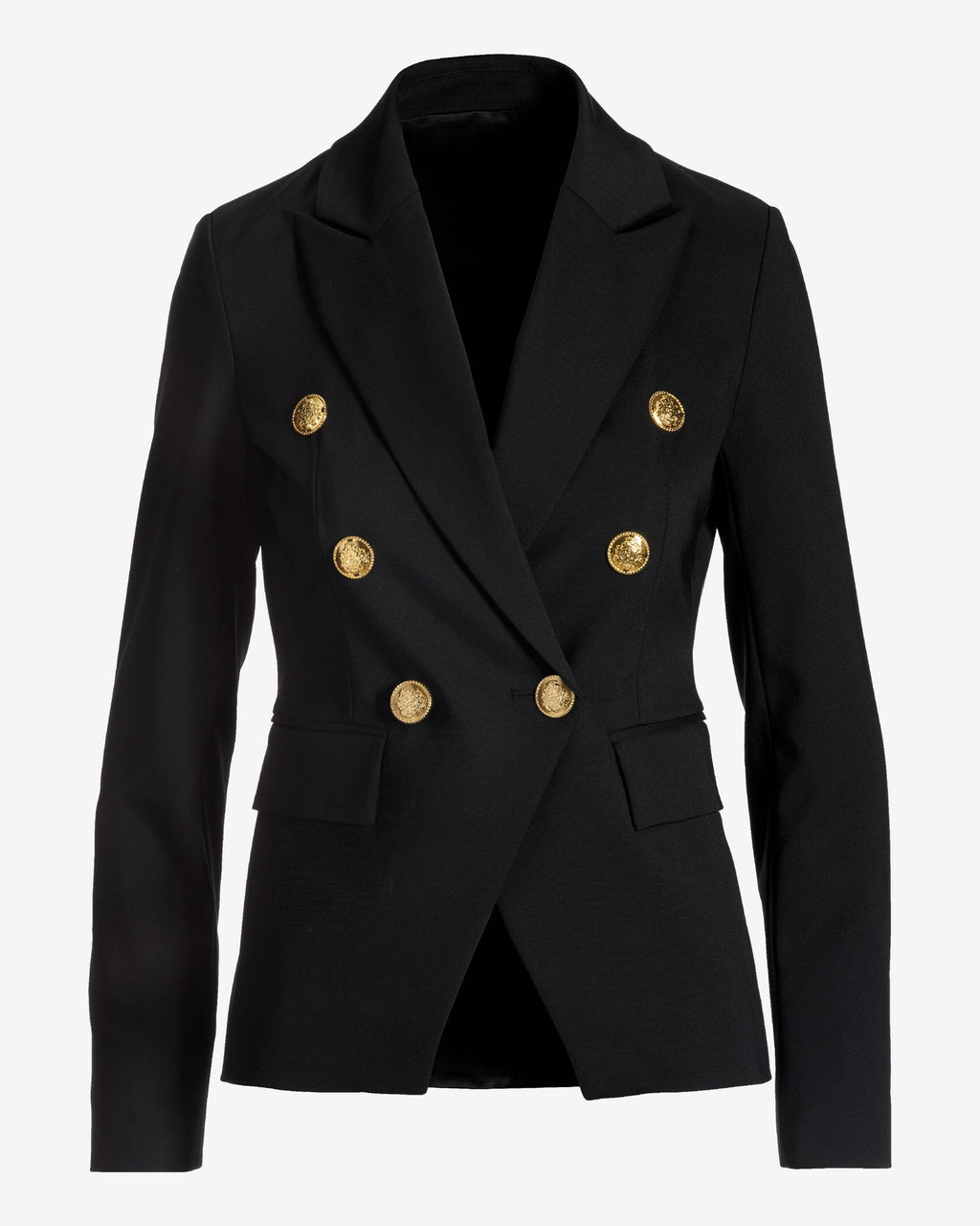 Modern Double-Breasted Blazer Black