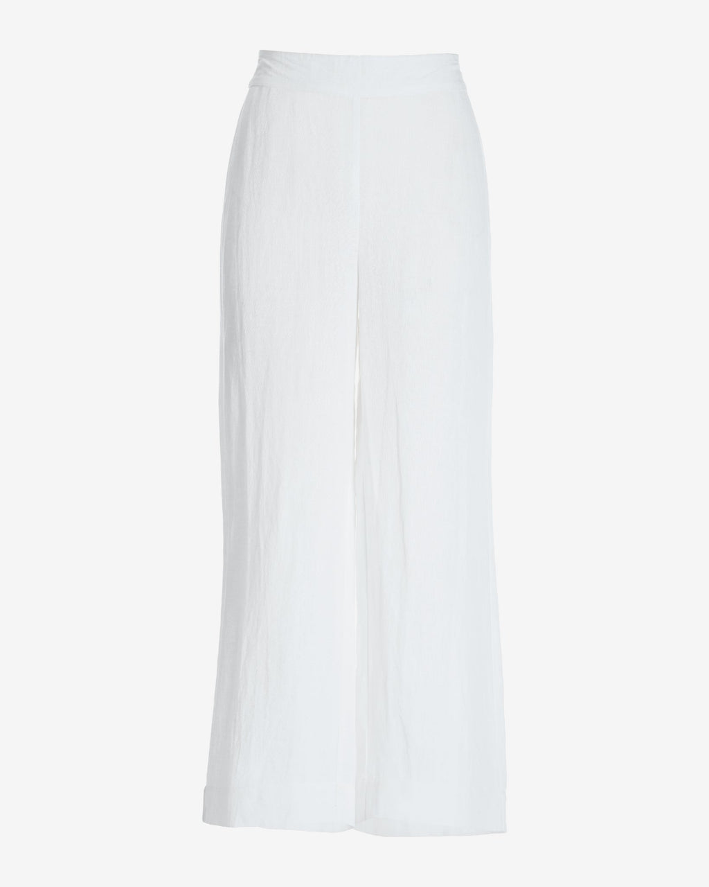 Malibu Linen Cropped Pant White