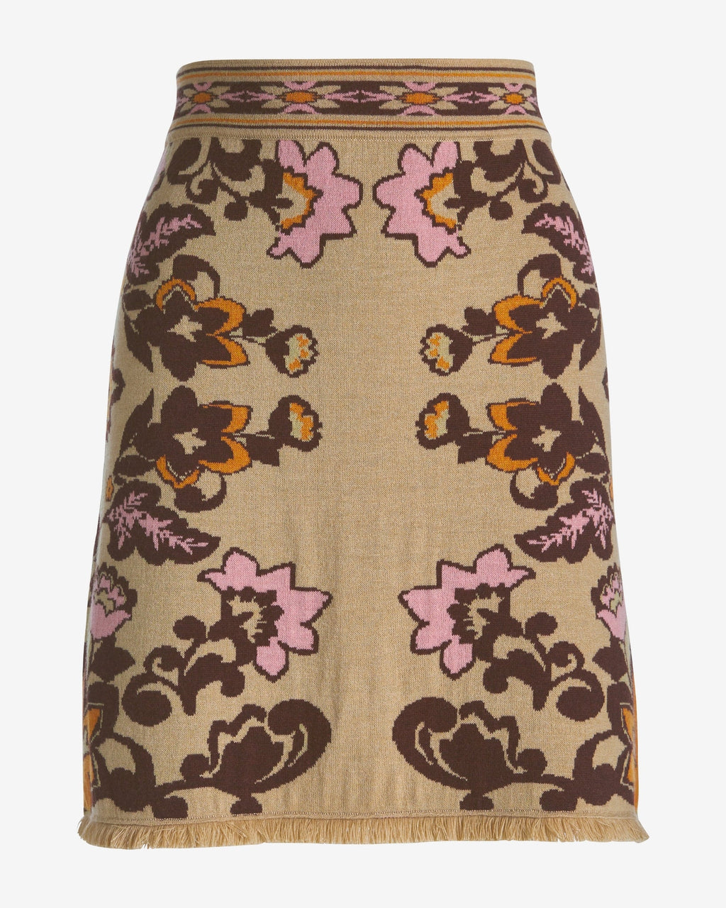 Intarsia Sweater Knit Mini Skirt Caitlin Scrolls