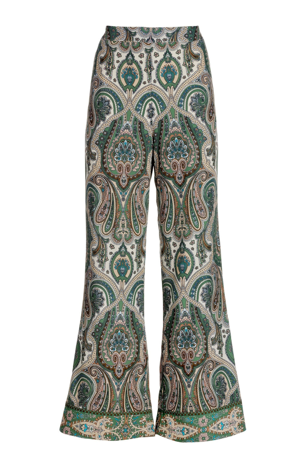 Fall Paisley Print Palazzo Pant Multi
