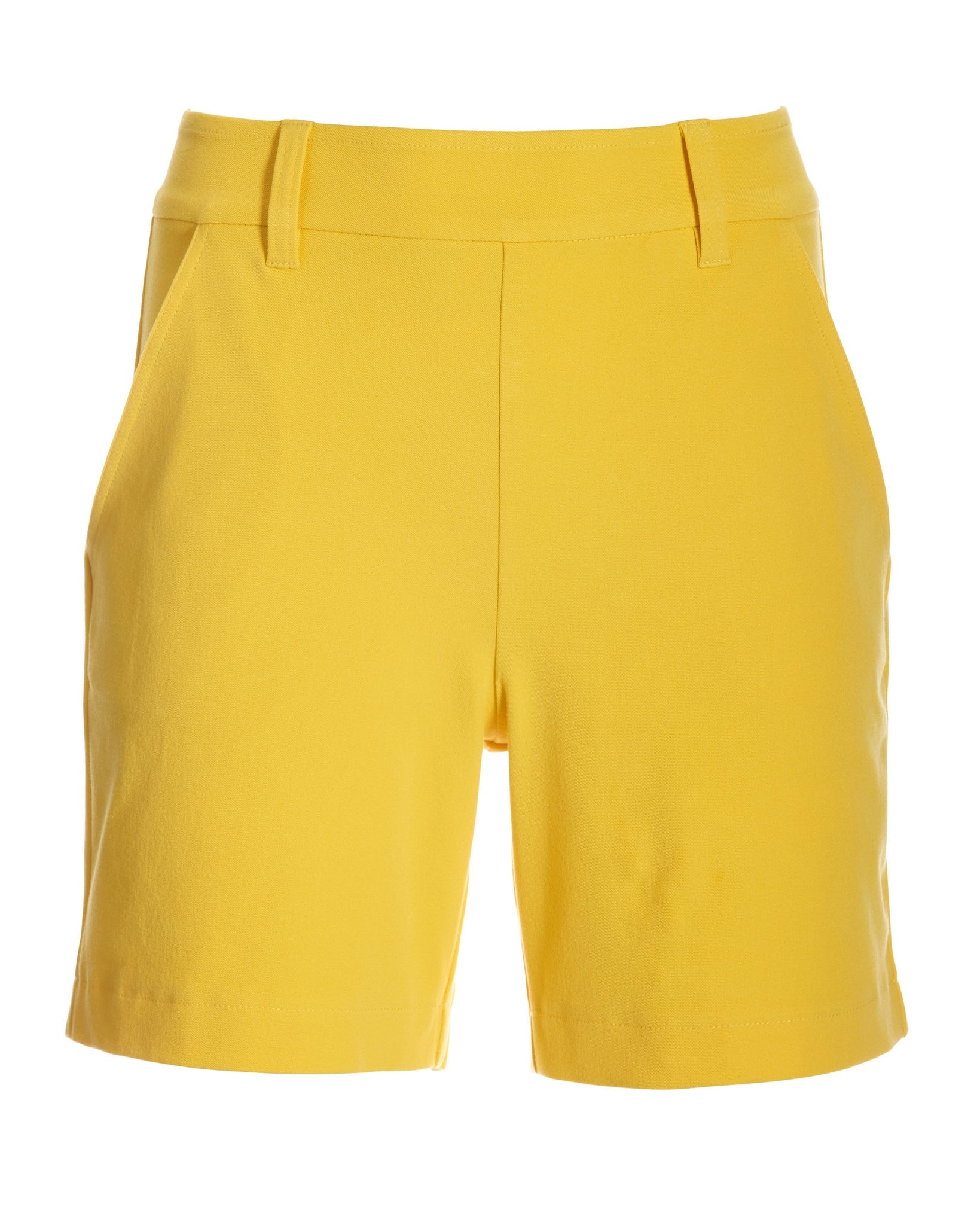 Twill Pull-On Five-Inch Short Dandelion