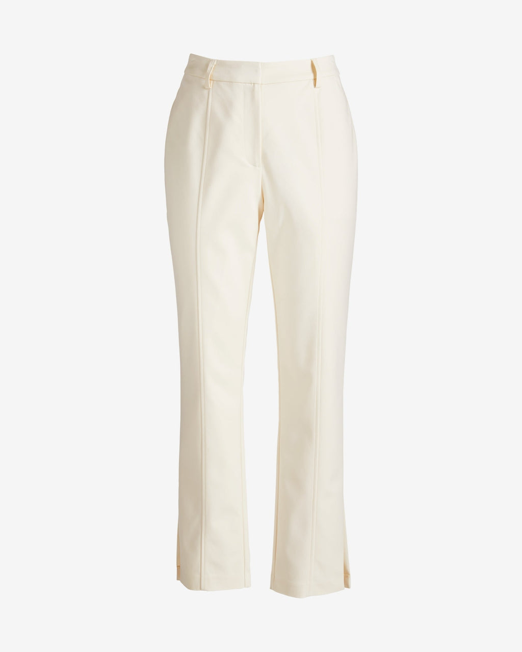 Newport Modern Slim Straight Side Slit Trouser Pant Ivory