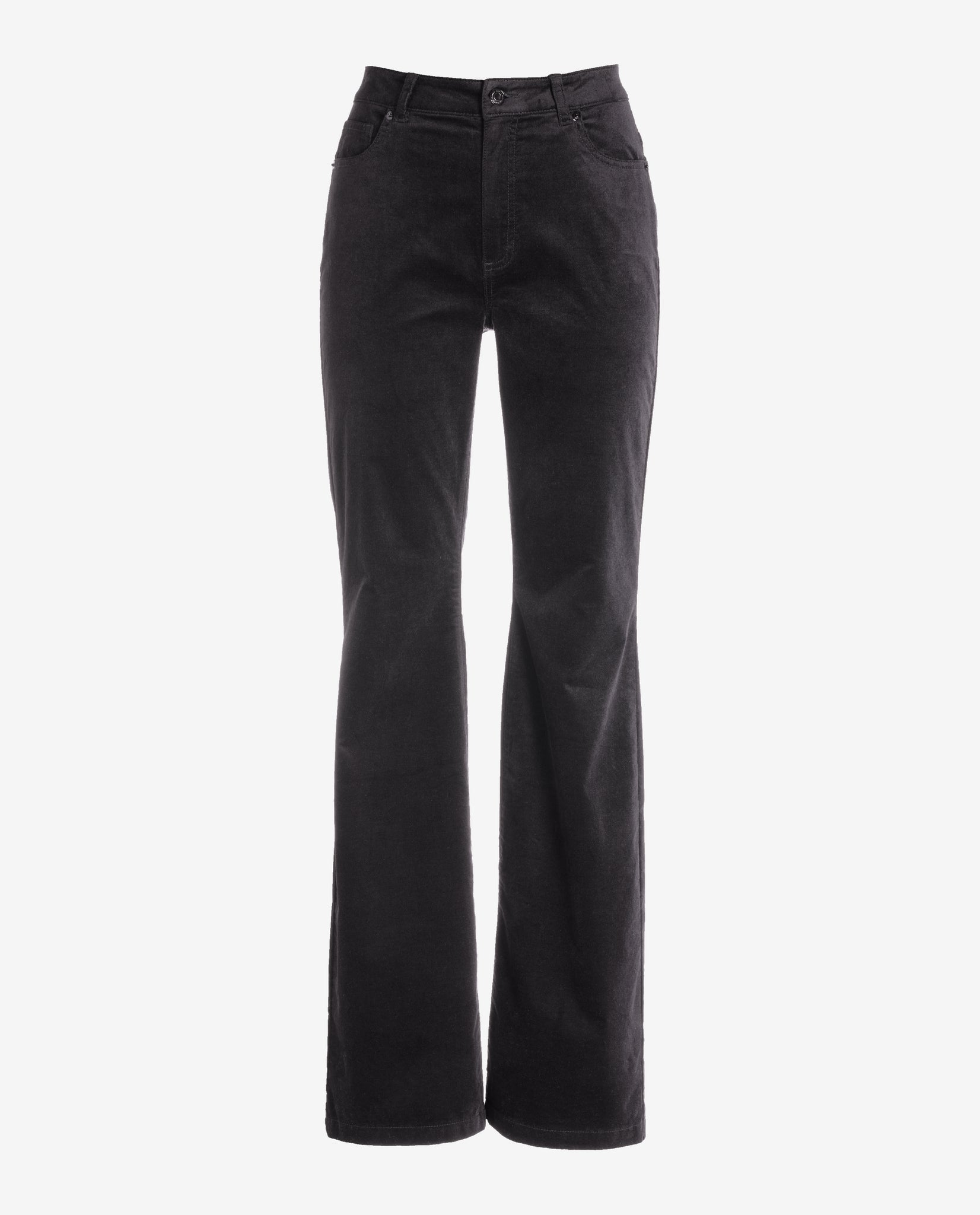 Monterey Velvet Five Pocket Bootcut Pant Black