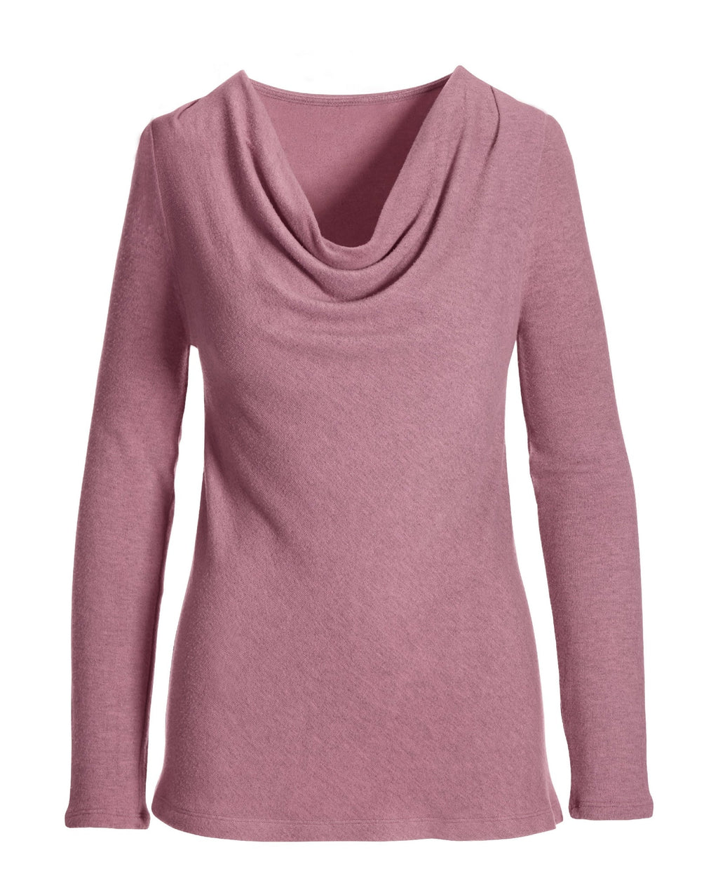 Hacci Cowl Neck Top Pink