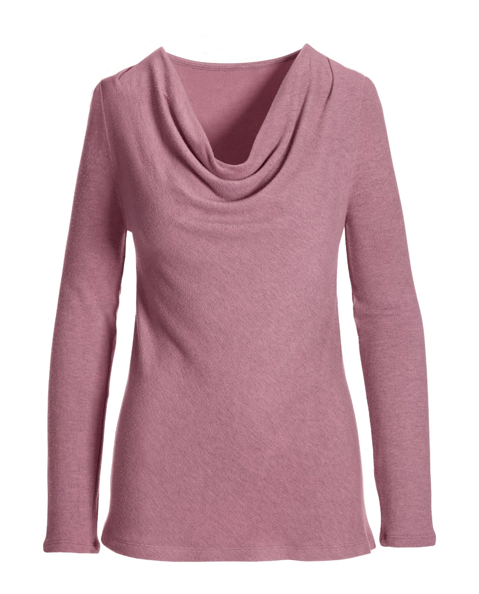 Hacci Cowl Neck Top Pink