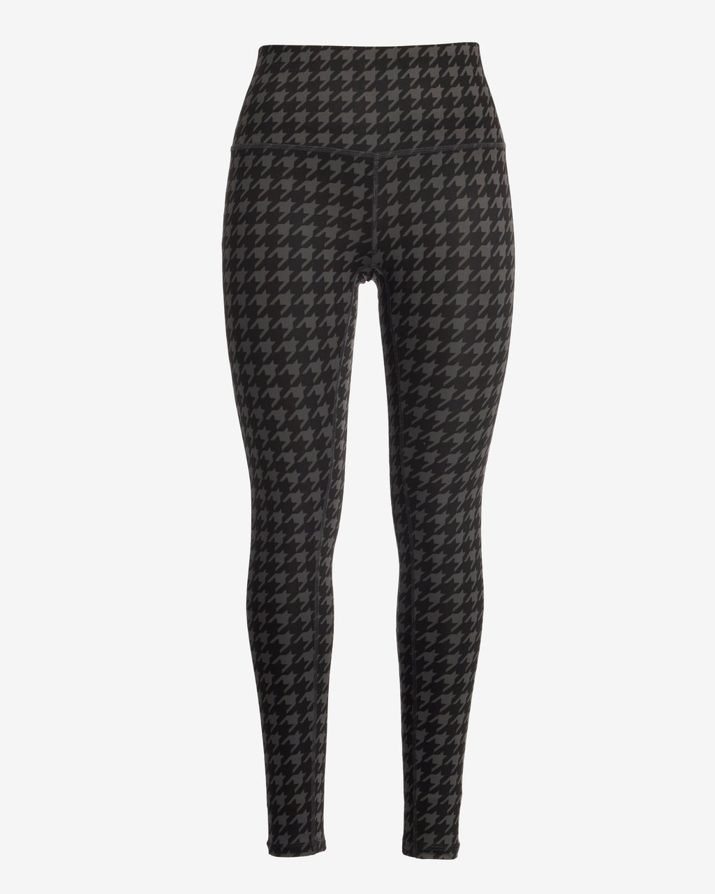 High Waisted Printed Sport Legging Graphite Houndstooth