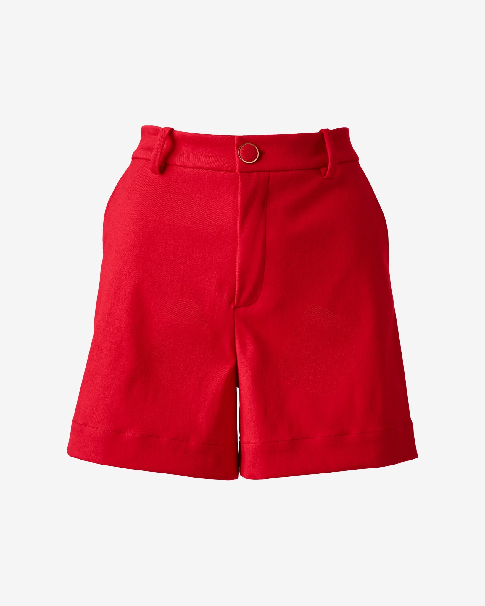Relaxed Twill Short Tomato Red