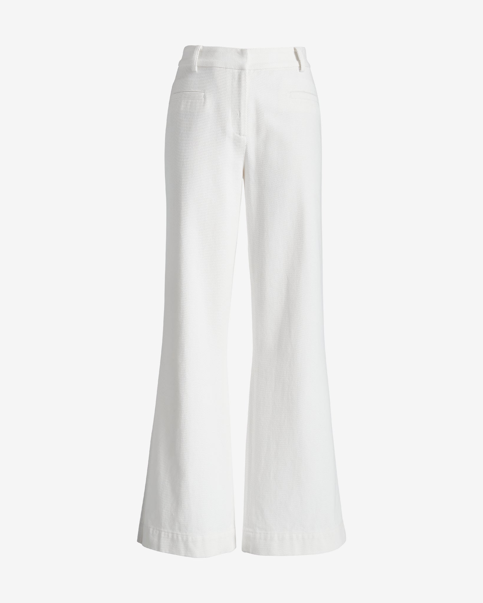 Textured Trouser Pant White
