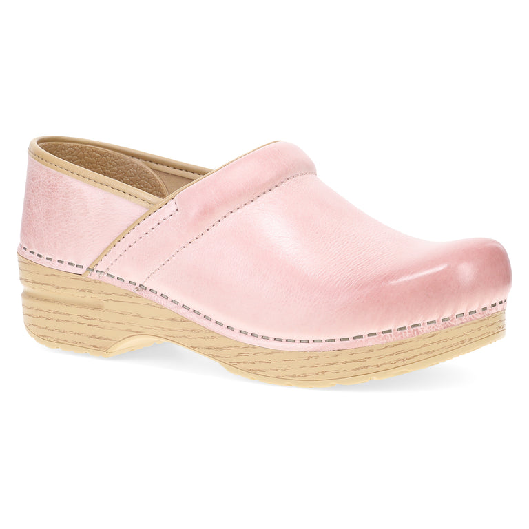 Dansko Women's Professional in Pink Milled Burnished