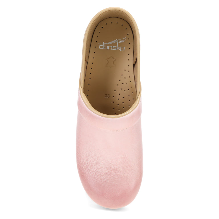 Dansko Women's Professional in Pink Milled Burnished