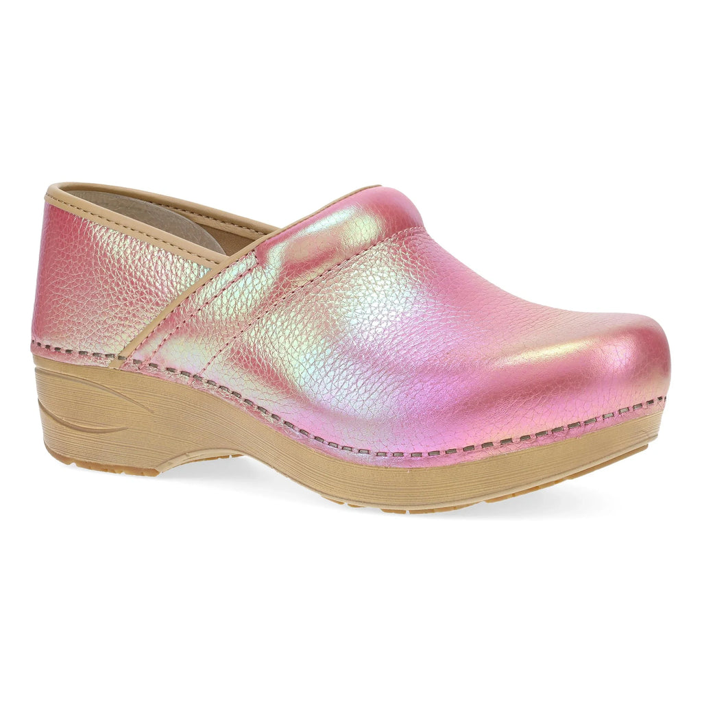 Dansko Women's XP 2.0 in Pink Iridescent Leather Clog