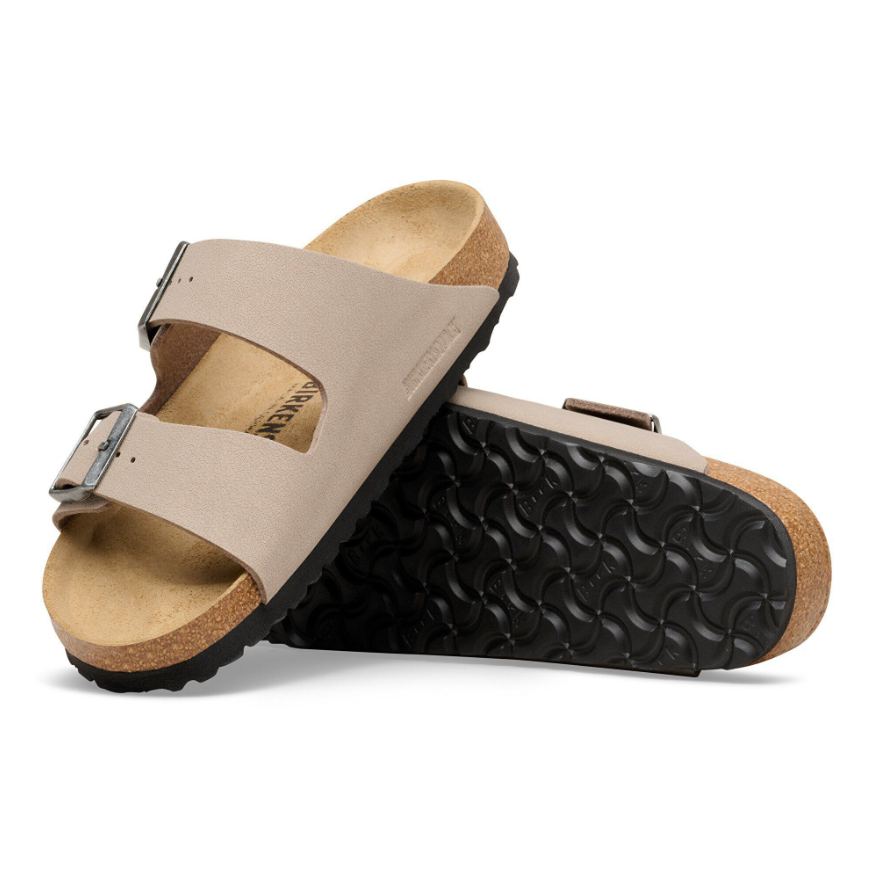 Birkenstock Arizona Birkibuc in Gray Taupe