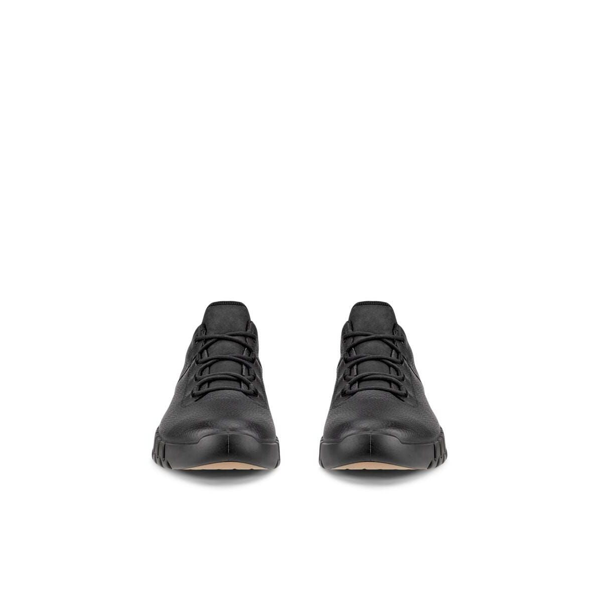 ECCO Men's Gruuv Leather Gore-Tex Sneaker in Black