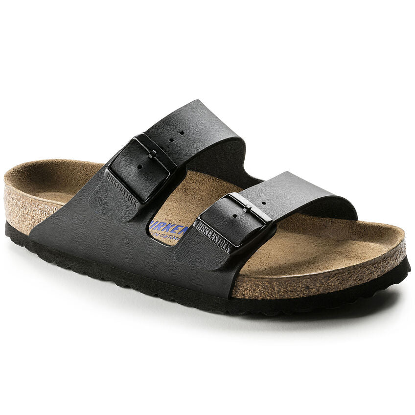 Birkenstock Arizona Birko-flor Soft Footbed Sandal in Black
