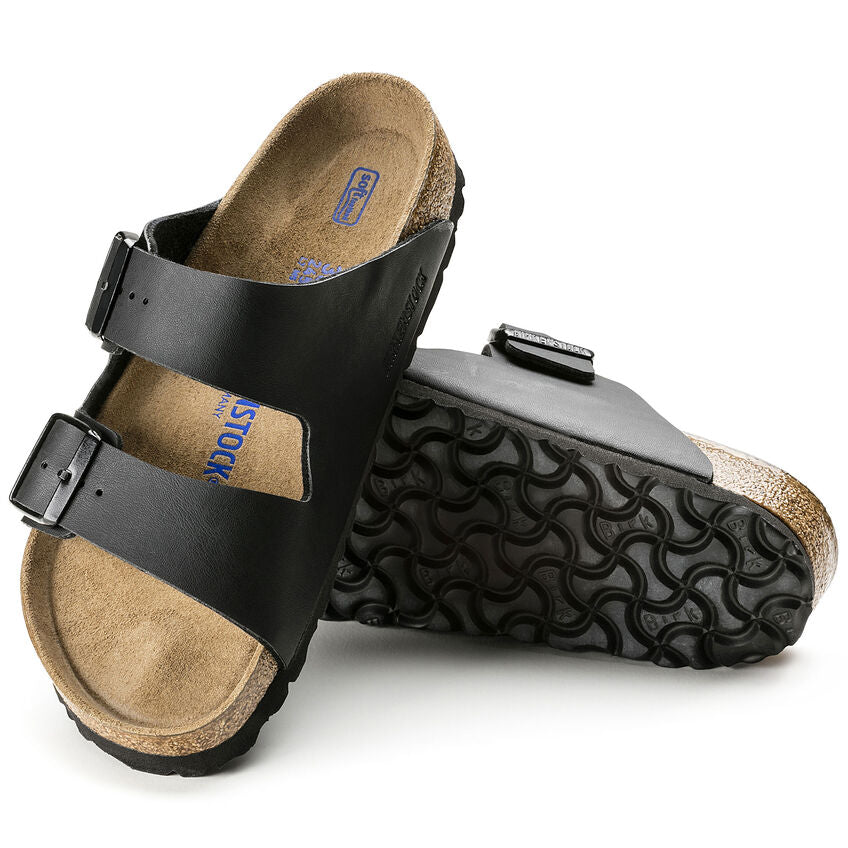 Birkenstock Arizona Birko-flor Soft Footbed Sandal in Black