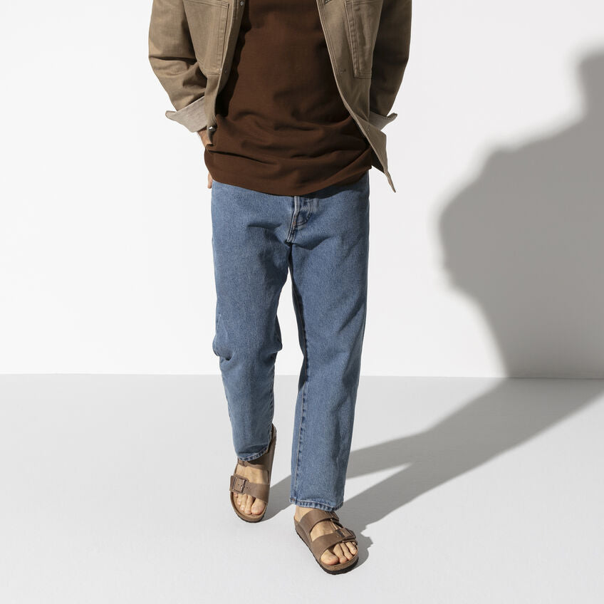 Birkenstock Arizona Soft Footbed Oiled Leather Sandal in Tobacco Brown