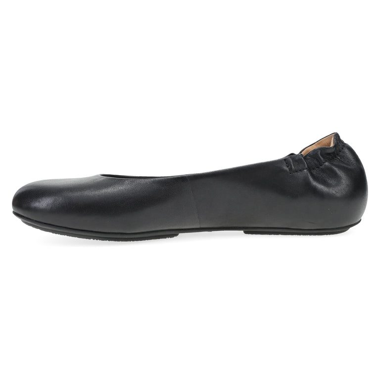 Dansko Women's Mollie Flat in Black Nappa