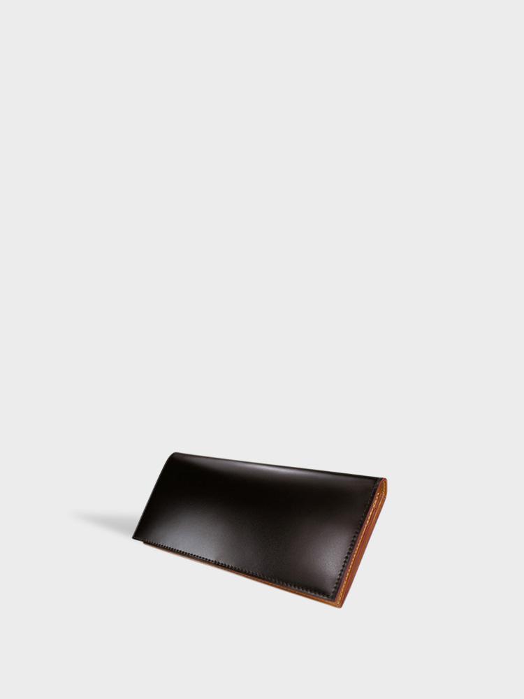 CORDOVAN Long Wallet with Zipper Coin Purse