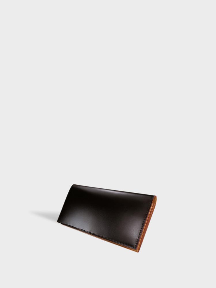 CORDOVAN Long Wallet with Zipper Coin Purse