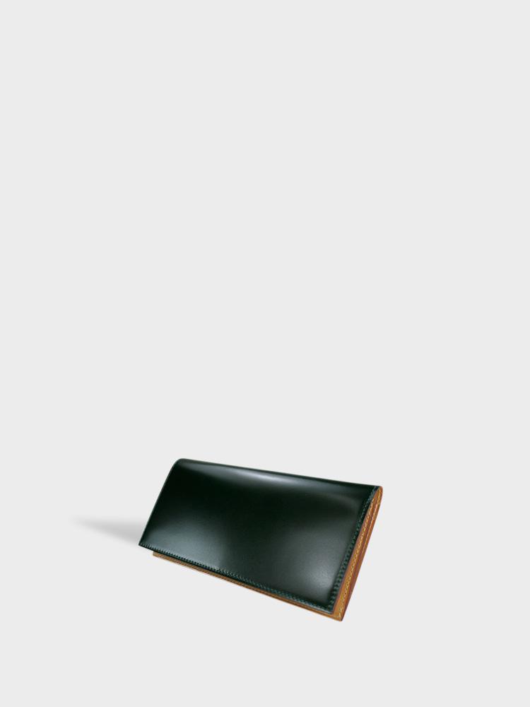 CORDOVAN Long Wallet with Zipper Coin Purse