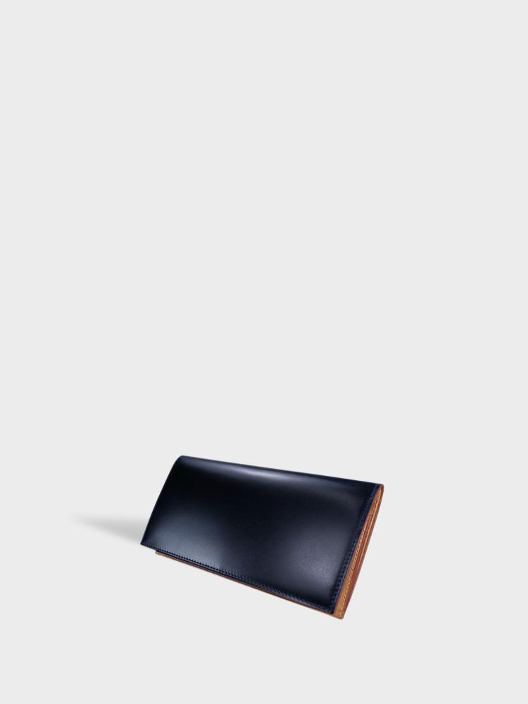 CORDOVAN Long Wallet with Zipper Coin Purse