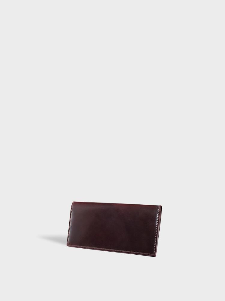SHELL CORDOVAN 2 Long Wallet with Zipper Coin Purse