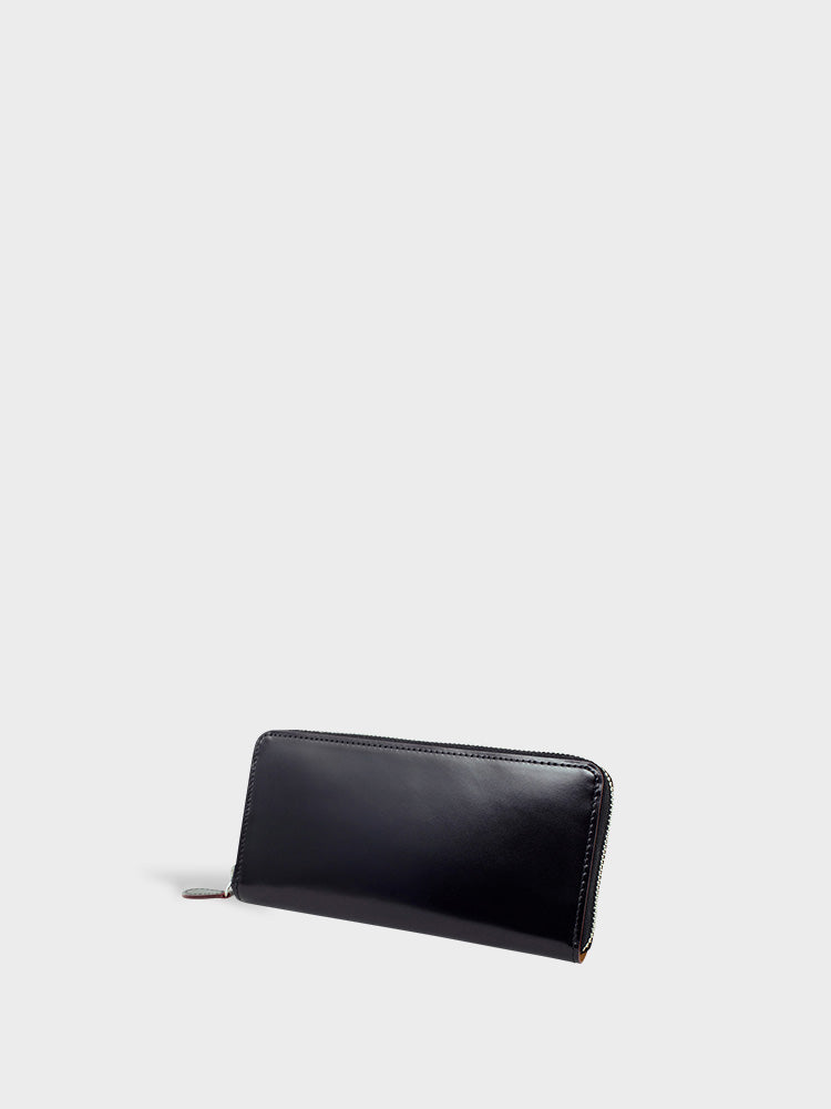 CORDOVAN Round Zipper Wallet