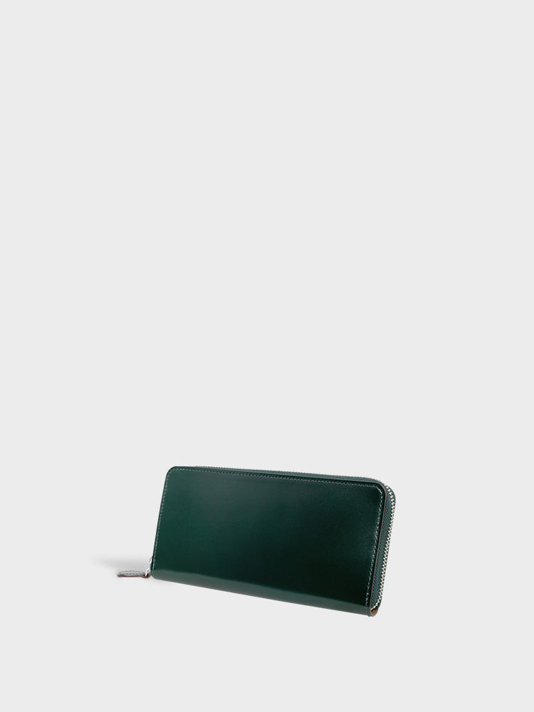 CORDOVAN Round Zipper Wallet