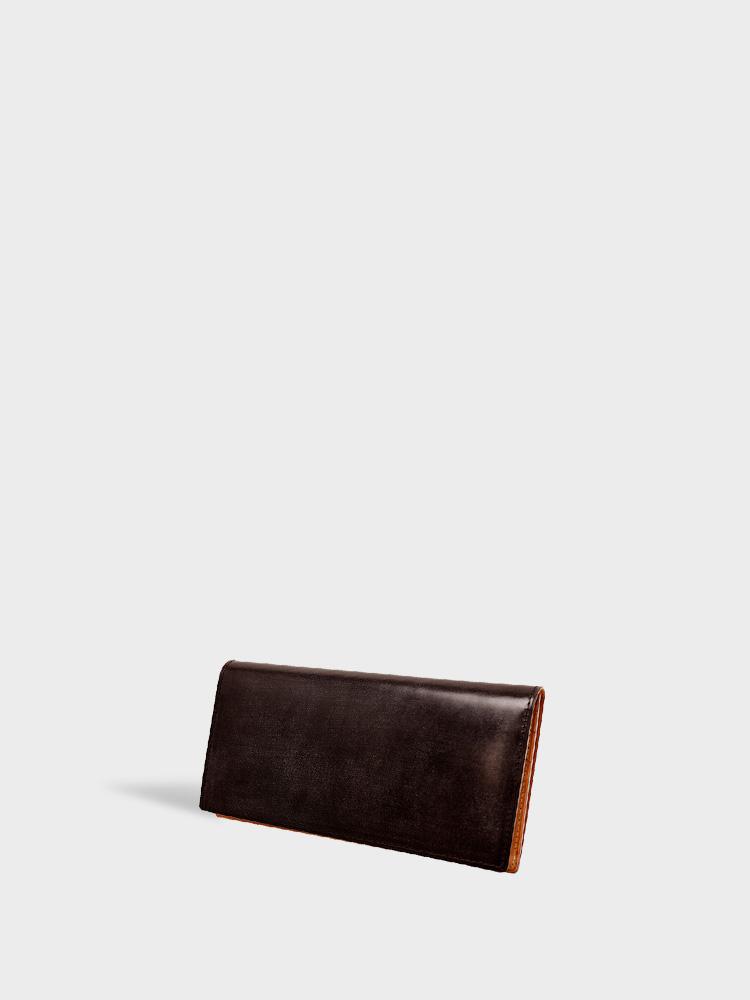 THIN BRIDLE Long Wallet with Zipped Coin Purse
