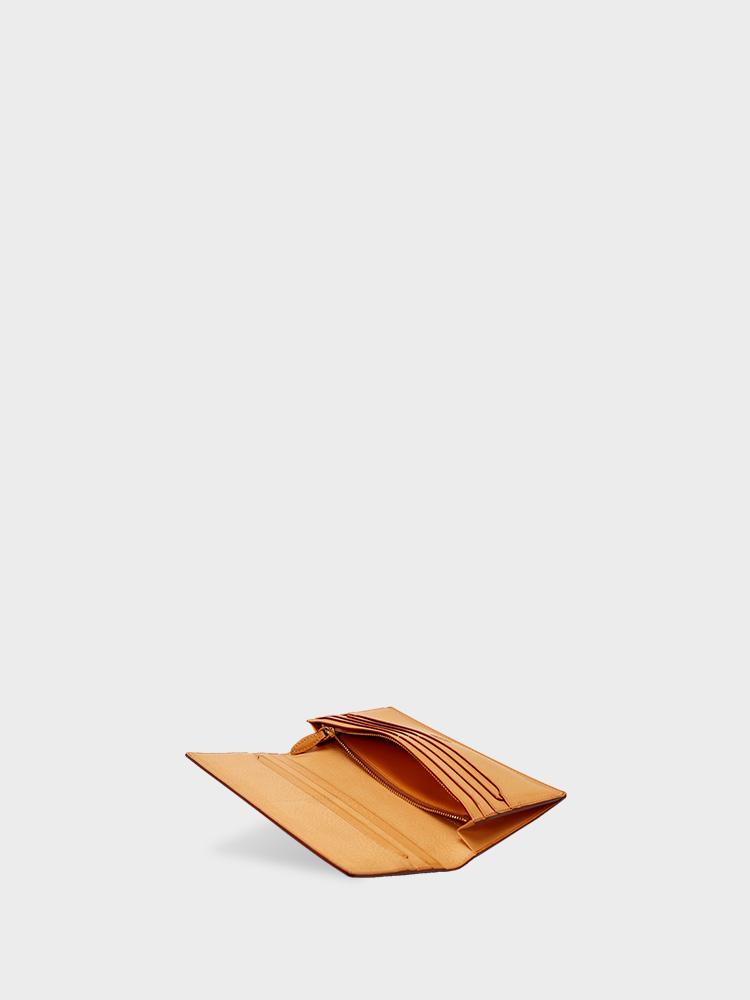 THIN BRIDLE Long Wallet with Zipped Coin Purse