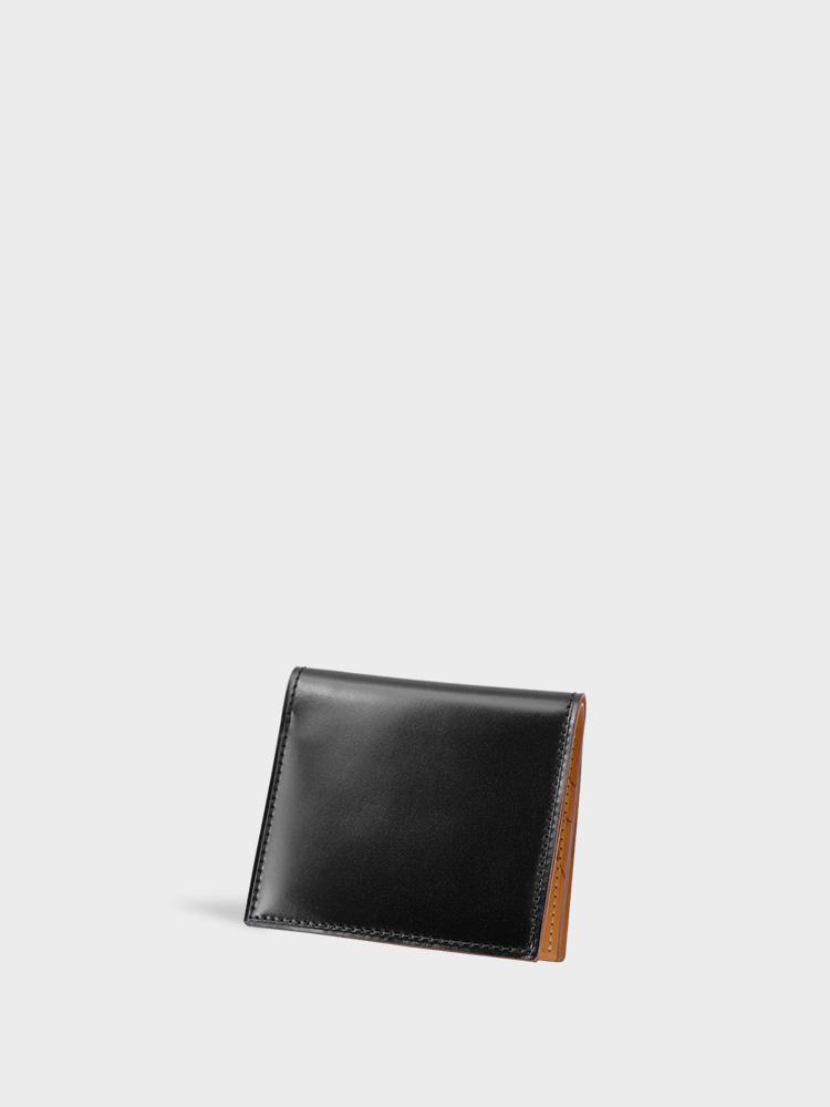 CORDOVAN Compact Wallet with Box Coin Purse