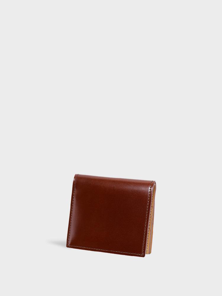 CORDOVAN Compact Wallet with Box Coin Purse