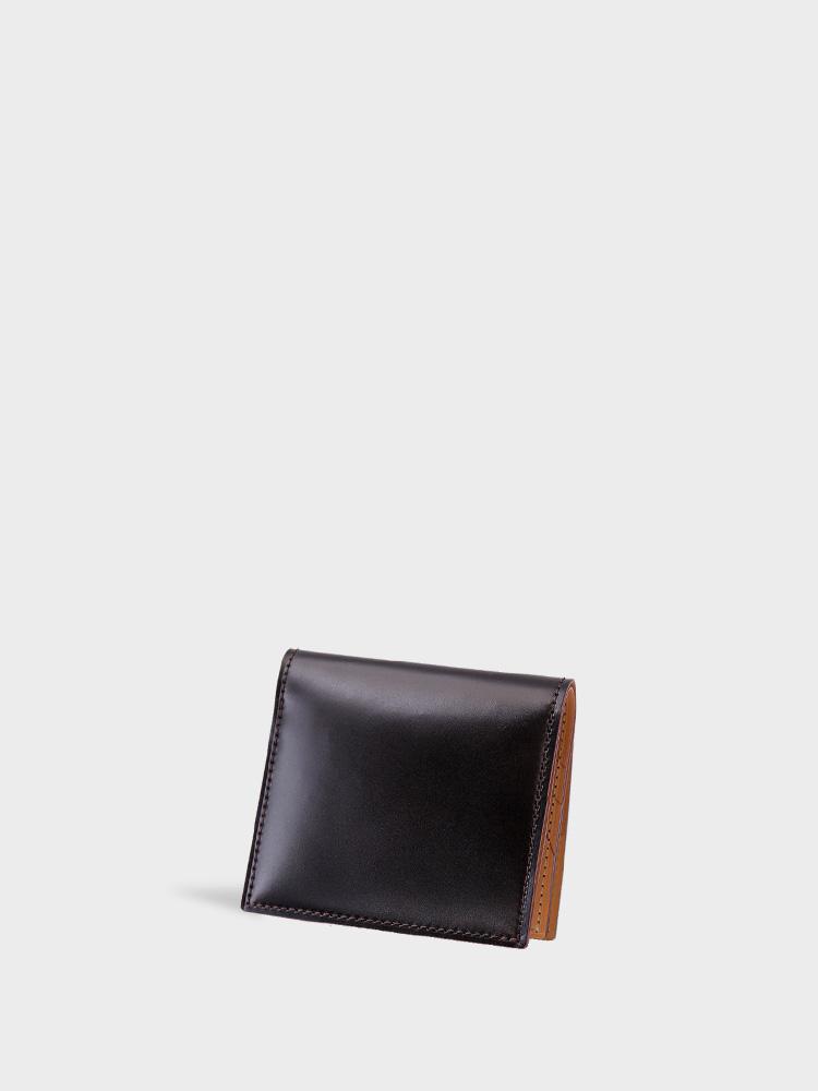 CORDOVAN Compact Wallet with Box Coin Purse