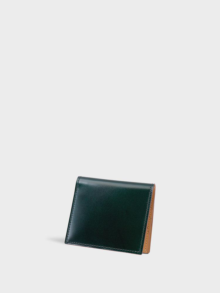 CORDOVAN Compact Wallet with Box Coin Purse