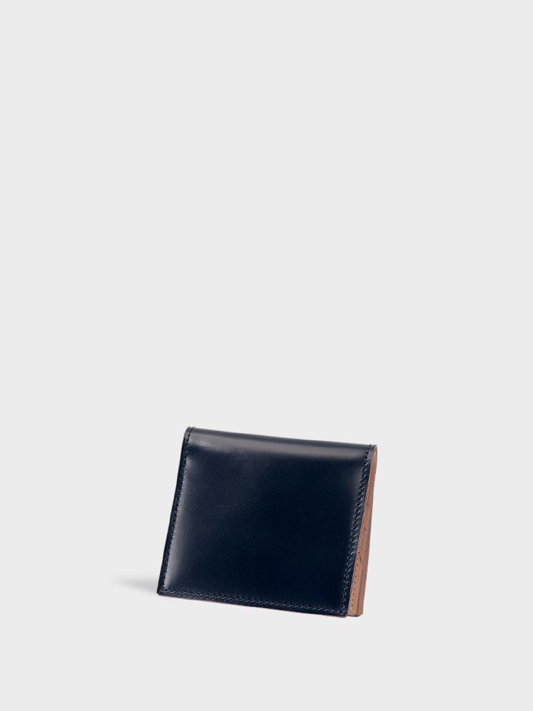 CORDOVAN Compact Wallet with Box Coin Purse
