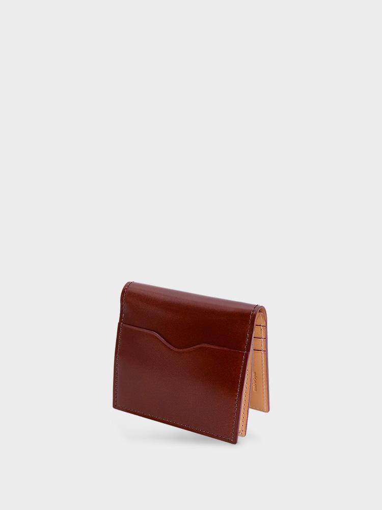 CORDOVAN Compact Wallet with Box Coin Purse