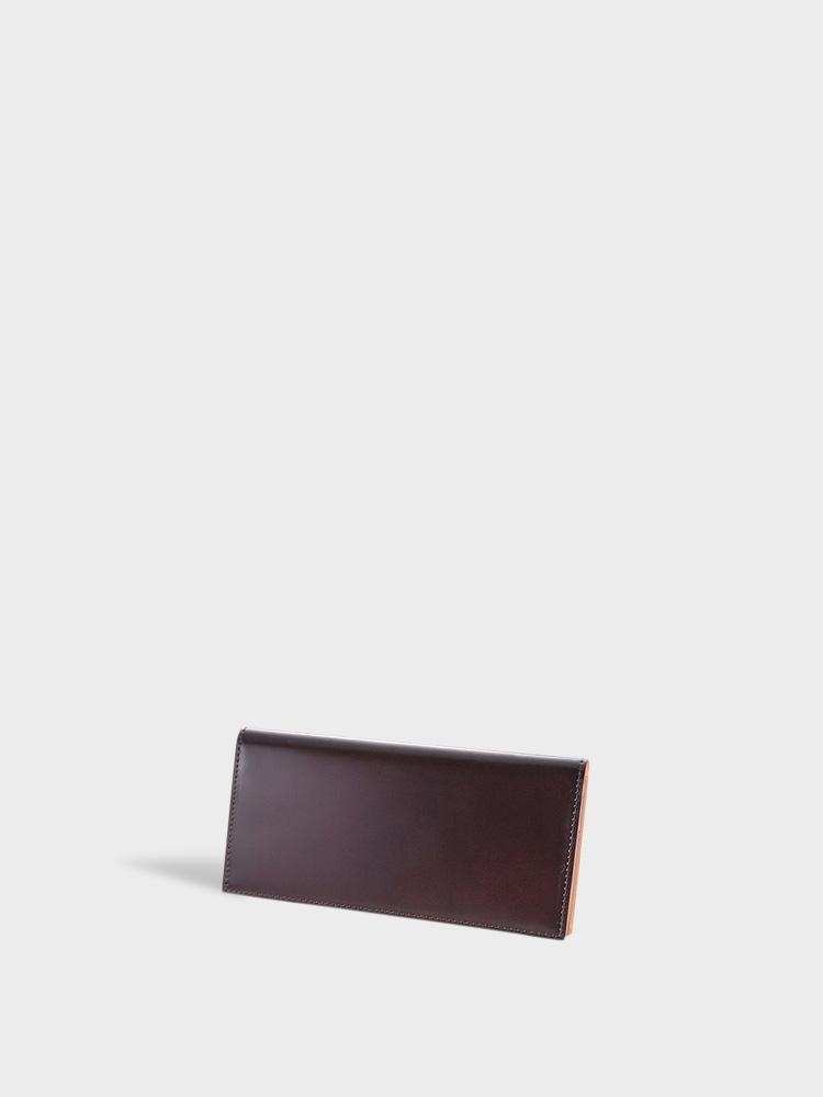 CORDOVAN Gusset Opening Long Wallet